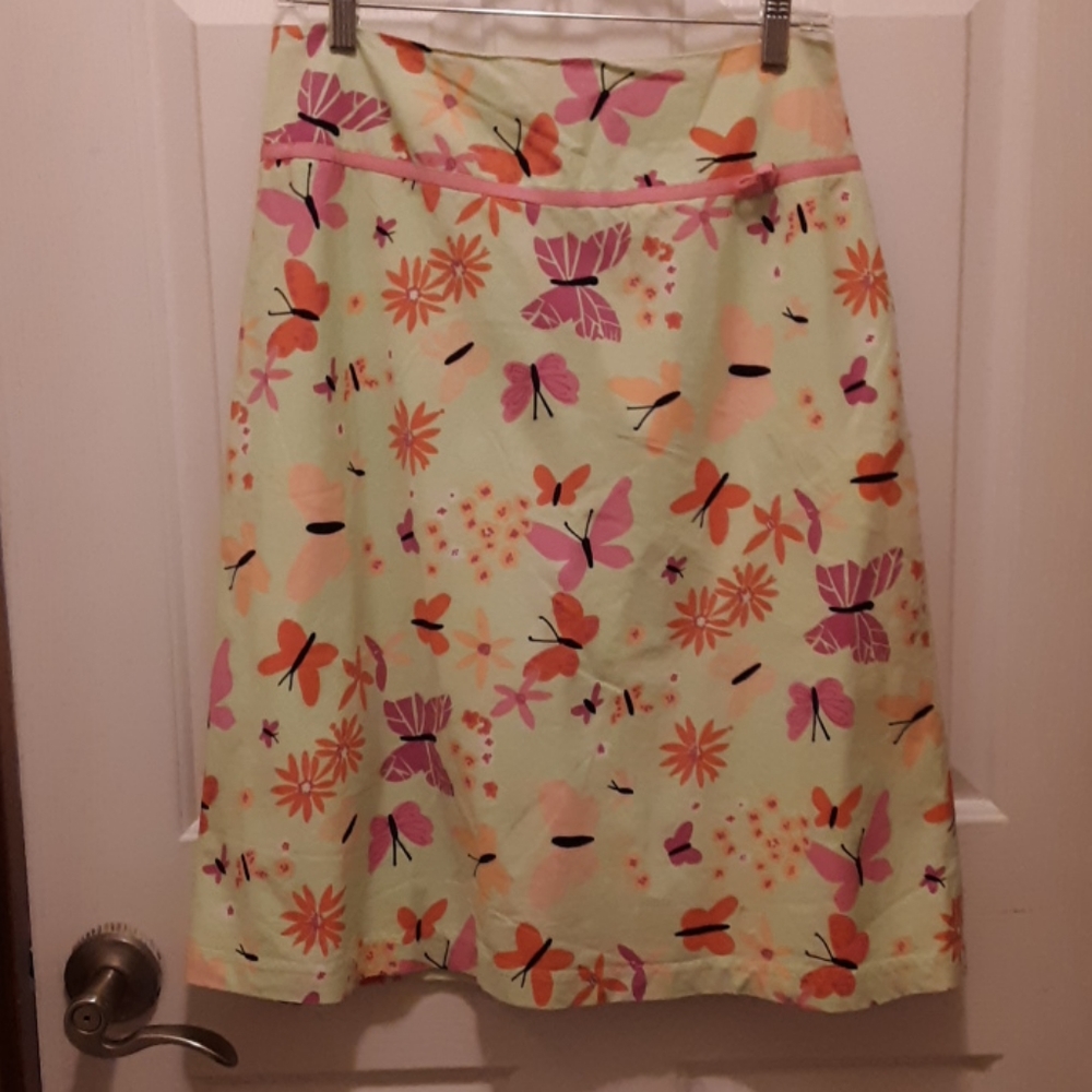 Lilly Pulitzer Bonjour A-Line Skirt Women's 8